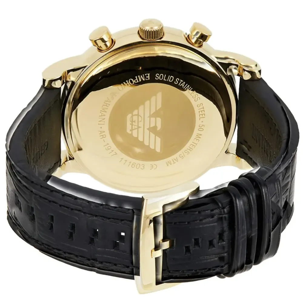Emporio Armani AR1917 Luigi Black Dial Chronograph Men's Watch sold by Watch & Watch product image thumbnail 3