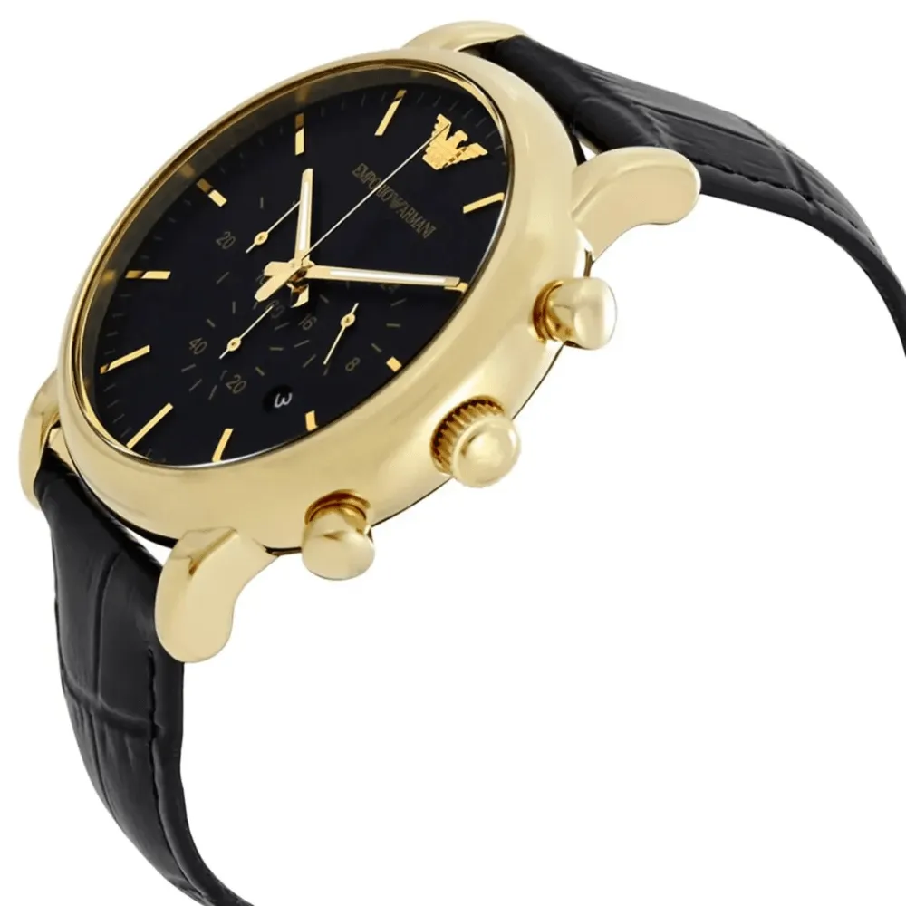 Emporio Armani AR1917 Luigi Black Dial Chronograph Men's Watch sold by Watch & Watch product image thumbnail 5