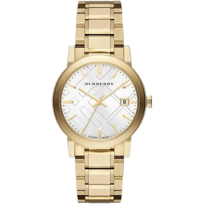 Burberry BU9003 White Dial Stainless Steel Unisex Watch sold by Watch & Watch