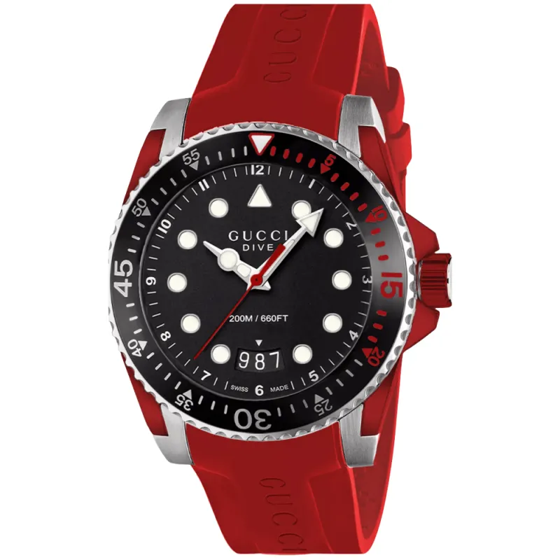 Gucci YA136309 Dive Black Dial Men's Watch made by Gucci