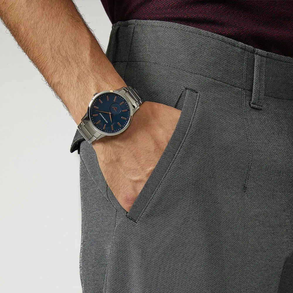 Emporio Armani AR11137 Renato Quartz Blue Dial Men's Watch sold by Watch & Watch product image thumbnail 3