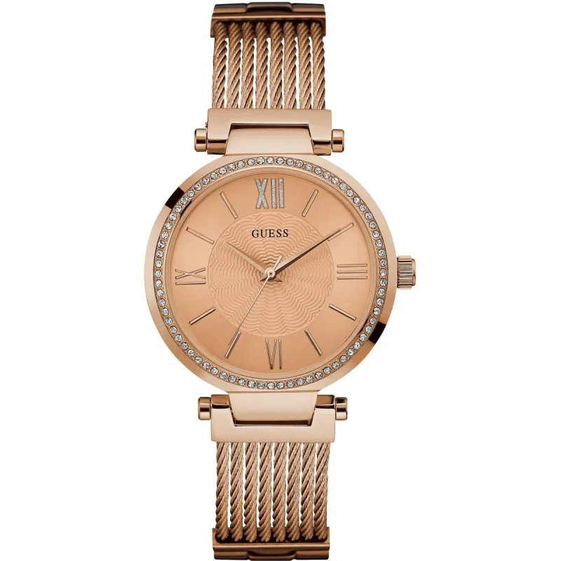 Guess W0638L4 Analog Rose Gold Dial Women's Watch made by Guess