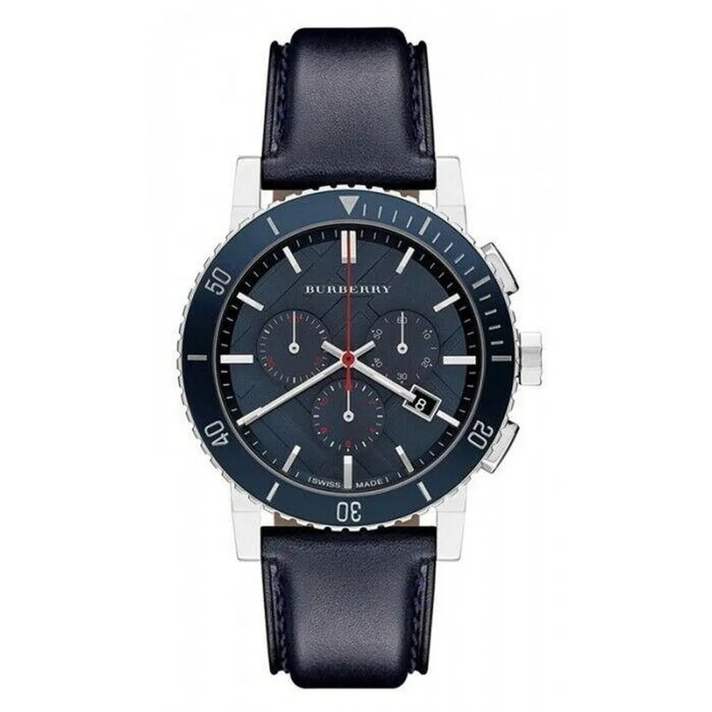 Burberry The City BU9383 Blue Dial and Bezel Stainless Steel Men's Watch sold by Watch & Watch