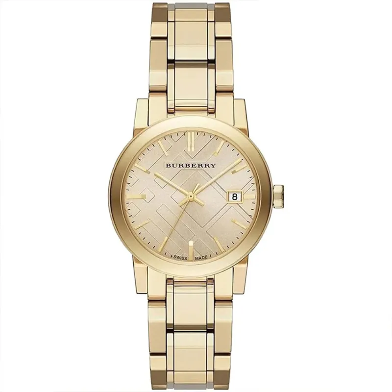 Burberry BU9134 Ladies Watch The City 34mm Champagne Gold sold by Watch & Watch