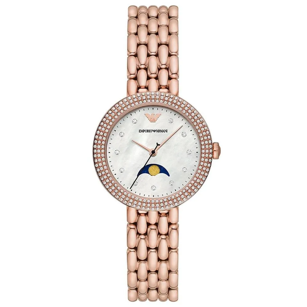 Emporio Armani AR11462 White Mother of Pearl Dial Ladies Watch sold by Watch & Watch