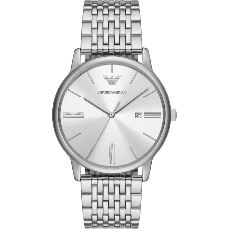 Emporio Armani AR11599 Minimalist Three-Hand Date Men’s Watch sold by Watch & Watch