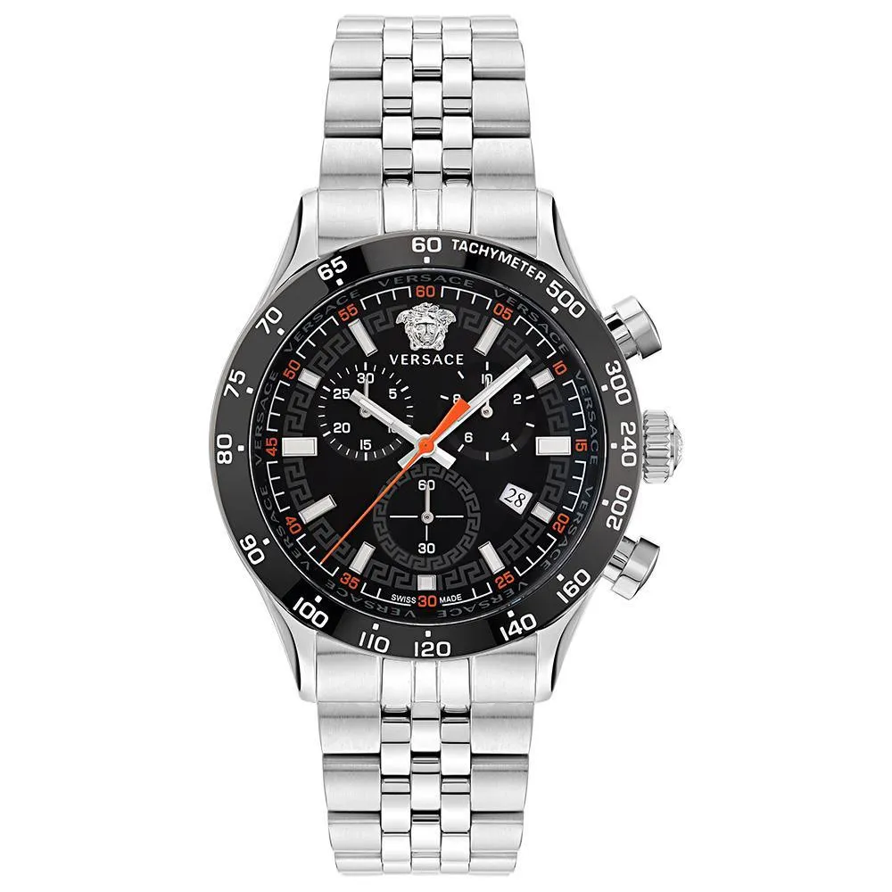 Versace VE2U00322 Hellenyium Silver Chronograph Men's Watch sold by Watch & Watch