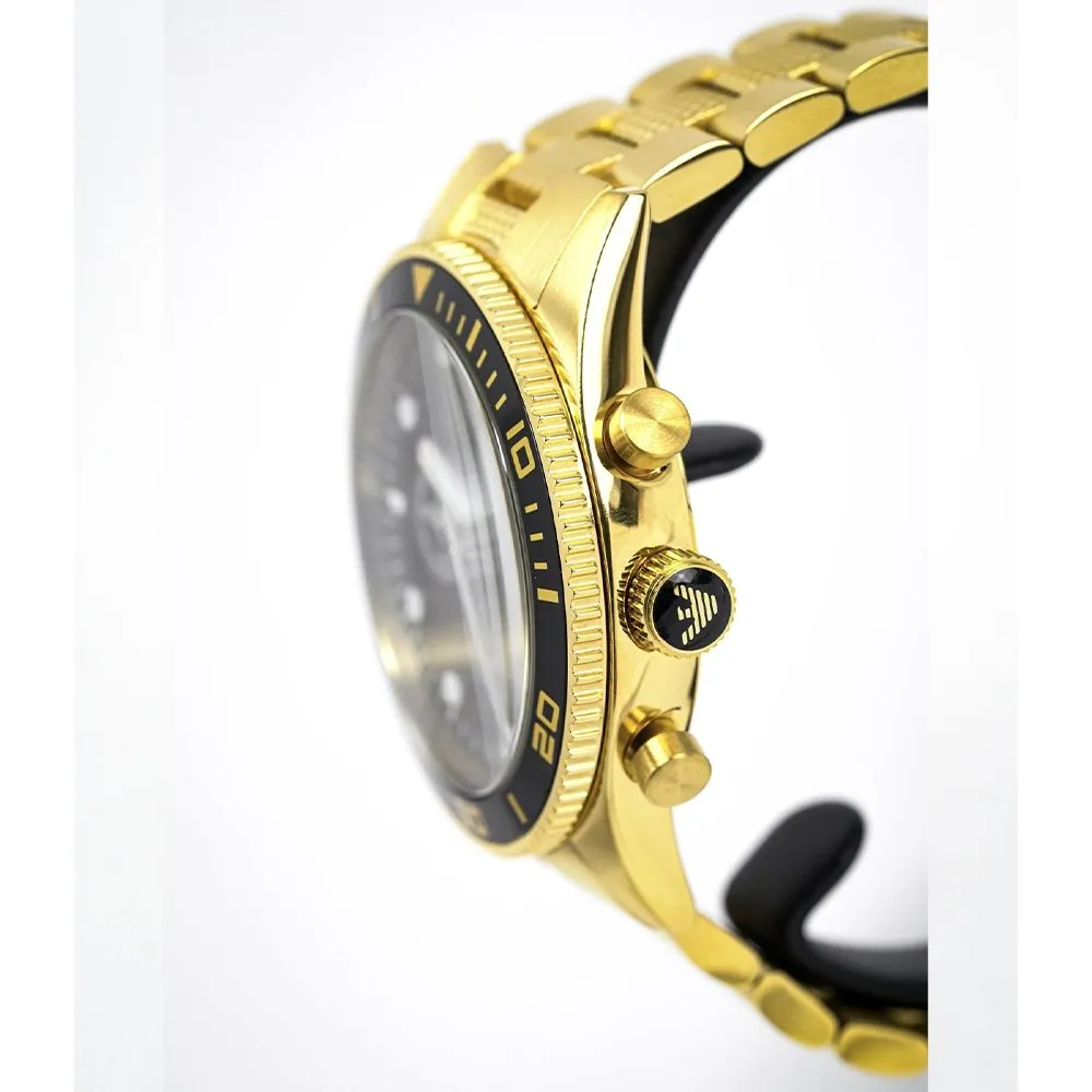 Emporio Armani AR5857 Men's Chronograph Watch Gold sold by Watch & Watch product image thumbnail 3