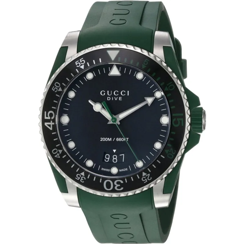 Gucci YA136310 Dive Black Dial Men's Watch sold by Watch & Watch