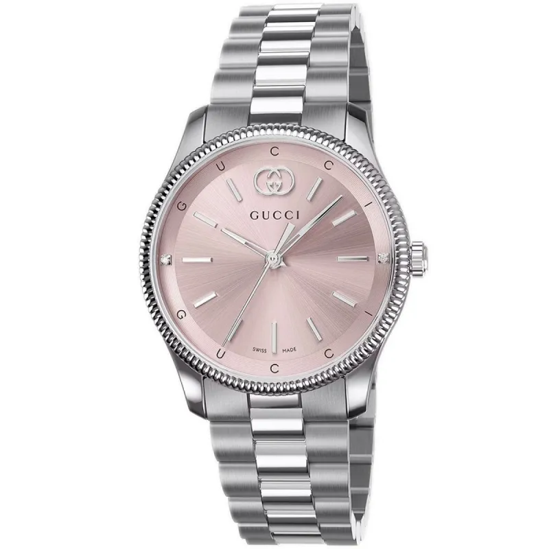 Gucci YA1265061 G-Timeless Pink Dial Ladies Watch sold by Watch & Watch