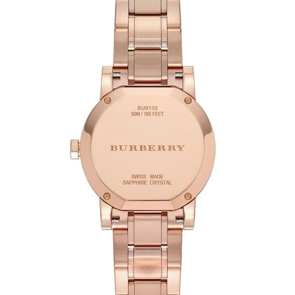 Burberry BU9135 Brown Rose Gold Stainless Steel Analog Quartz Women's Watch sold by Watch & Watch product image thumbnail 3