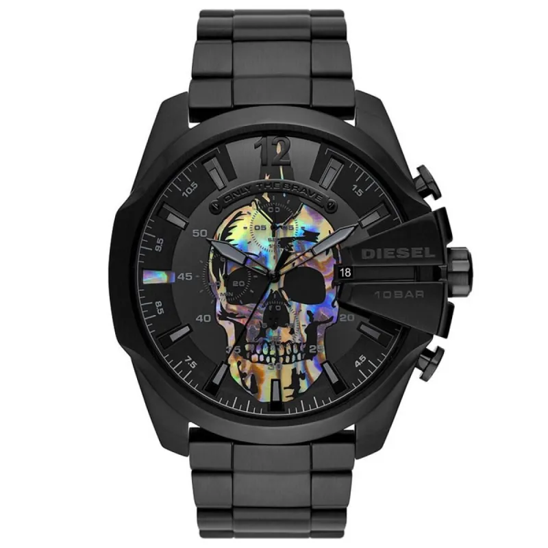 Diesel DZ4582 Mega Chief Analog Black Dial Men's Watch made by Diesel