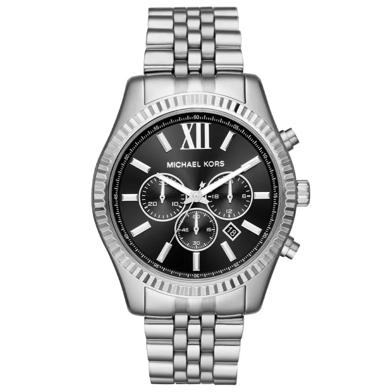 Michael Kors MK8602 Lexington Chronograph Black Dial Men's Watch sold by Watch & Watch