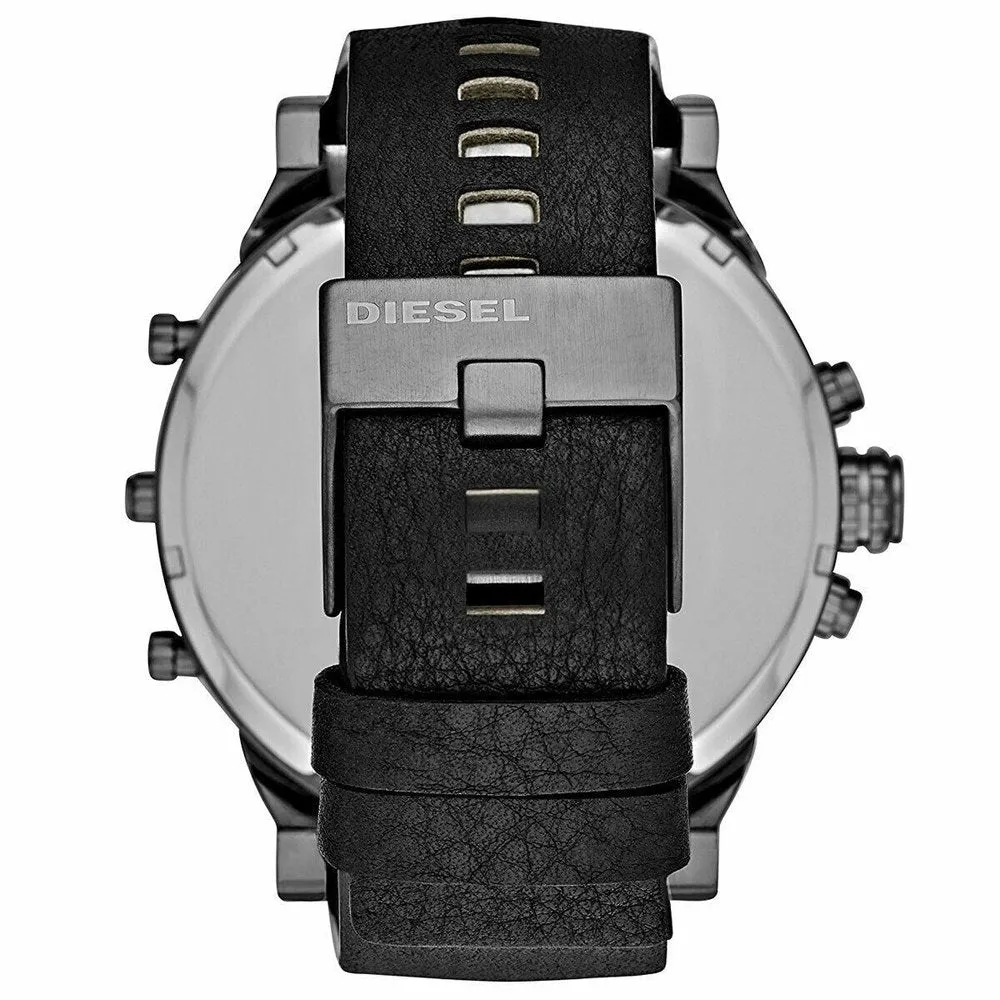 Diesel DZ7348 Mr. Daddy 2.0 Black Dial Black Leather Men's Watch sold by Watch & Watch product image thumbnail 3