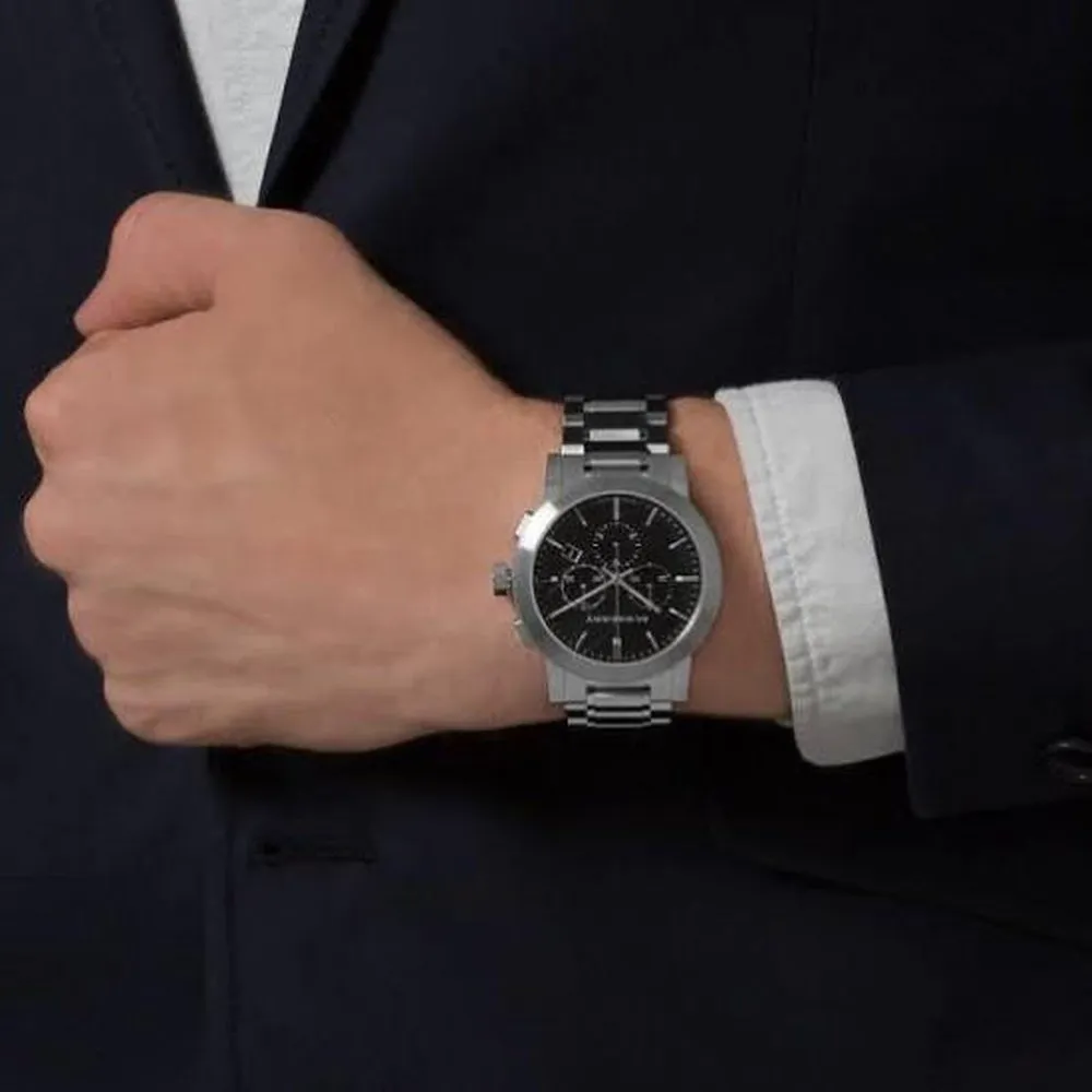 Burberry BU9351 Chronograph Black Dial Stainless Steel Men's Watch sold by Watch & Watch product image thumbnail 4