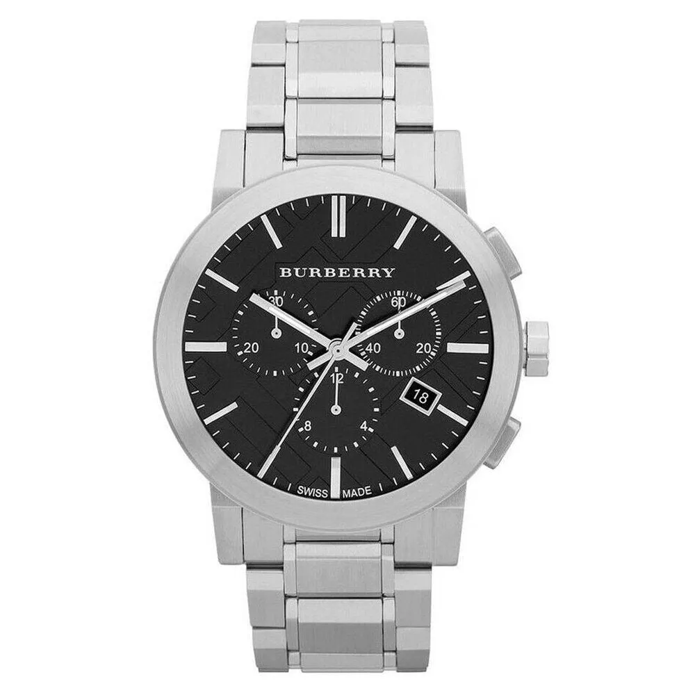 Burberry BU9351 Chronograph Black Dial Stainless Steel Men's Watch sold by Watch & Watch
