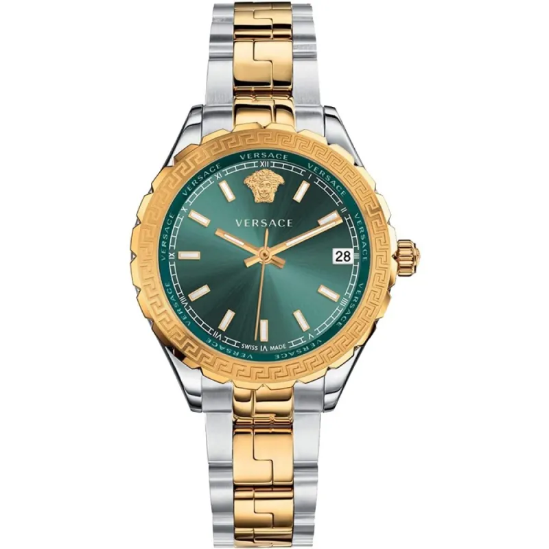 Versace V12050016 Hellenyium Two-Tone Green Ladies Watch sold by Watch & Watch