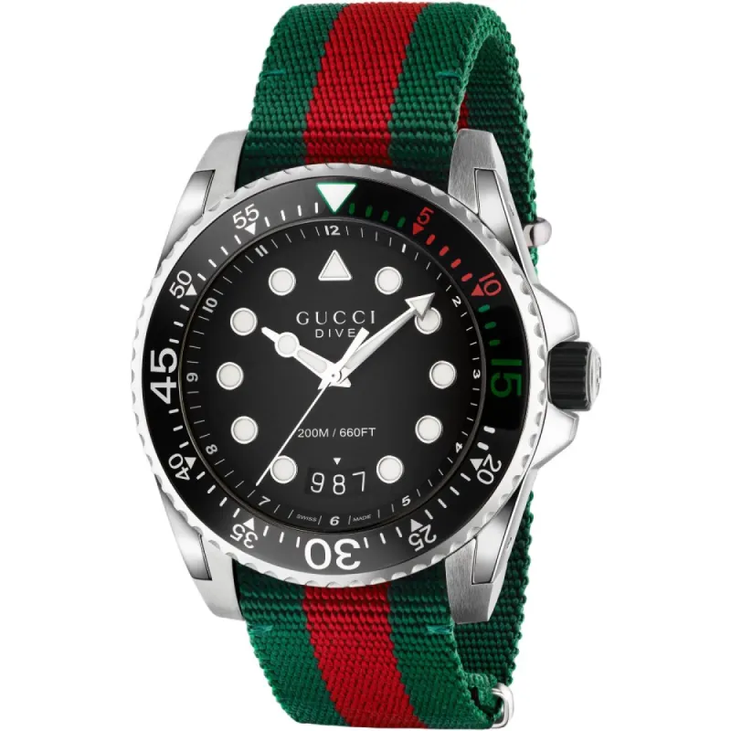 Gucci YA136209 Black Dial Men's Watch sold by Watch & Watch