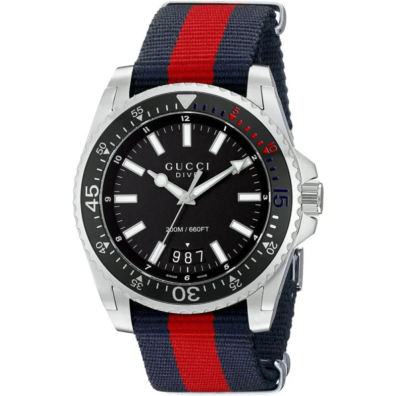 Gucci YA136210 Black Dial Men's Watch sold by Watch & Watch