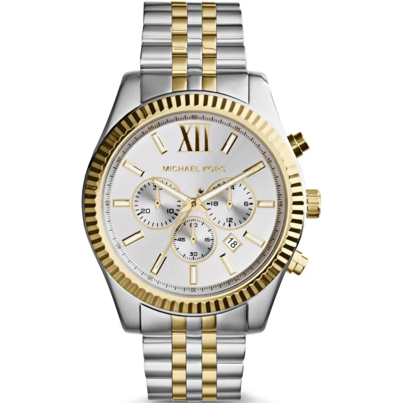 Michael Kors MK8344 Lexington Two Tone Men's Watch sold by Watch & Watch