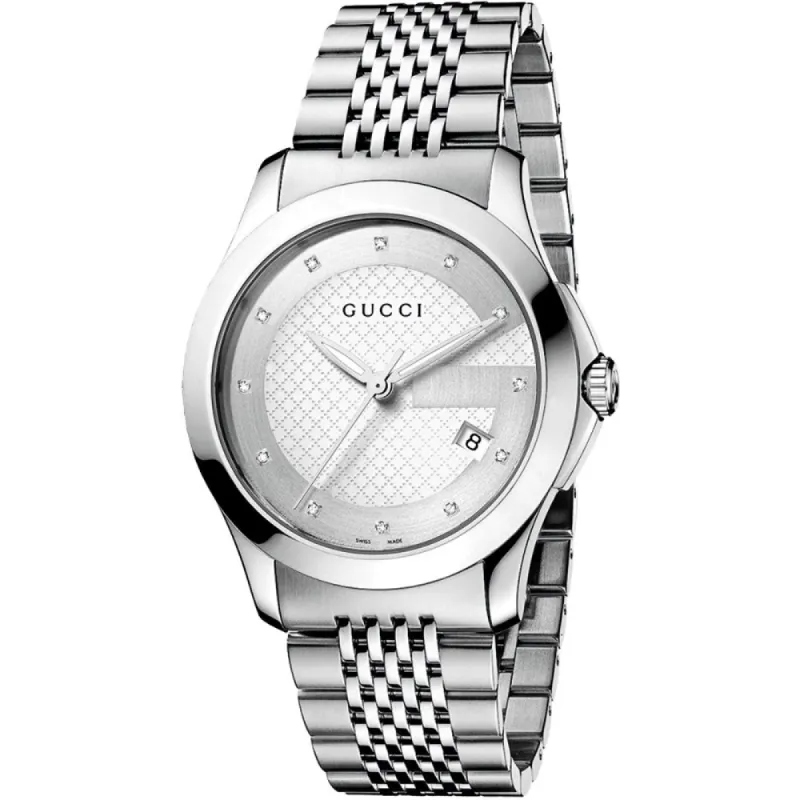 Gucci YA126404 G-Timeless Silver Dial Men's Watch sold by Watch & Watch