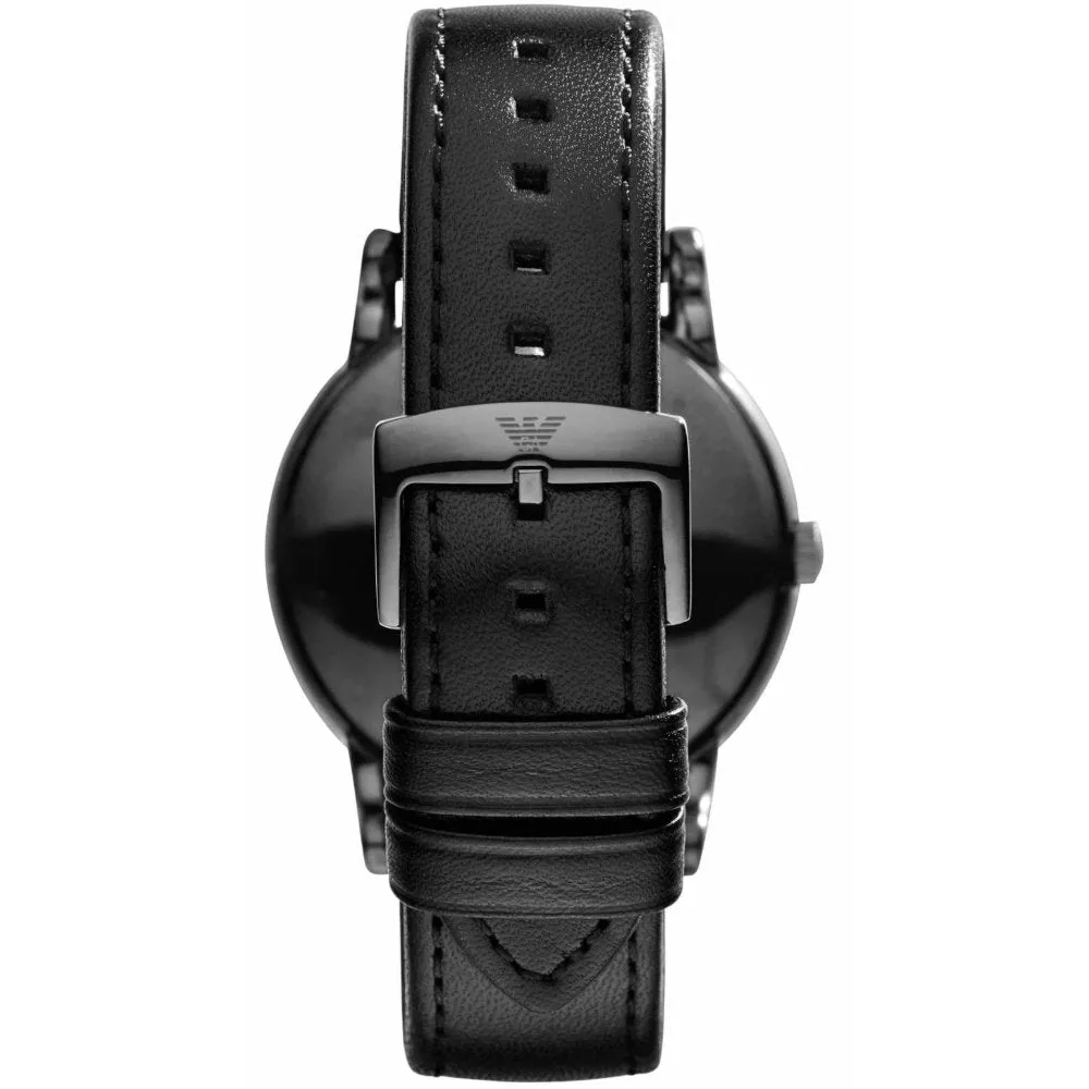 Emporio Armani AR1732 Luigi Classic Black Leather Strap Men's Watch sold by Watch & Watch product image thumbnail 2