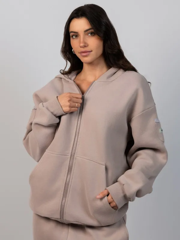 Travel Essentials Zip Hoodie made by Comfrt
