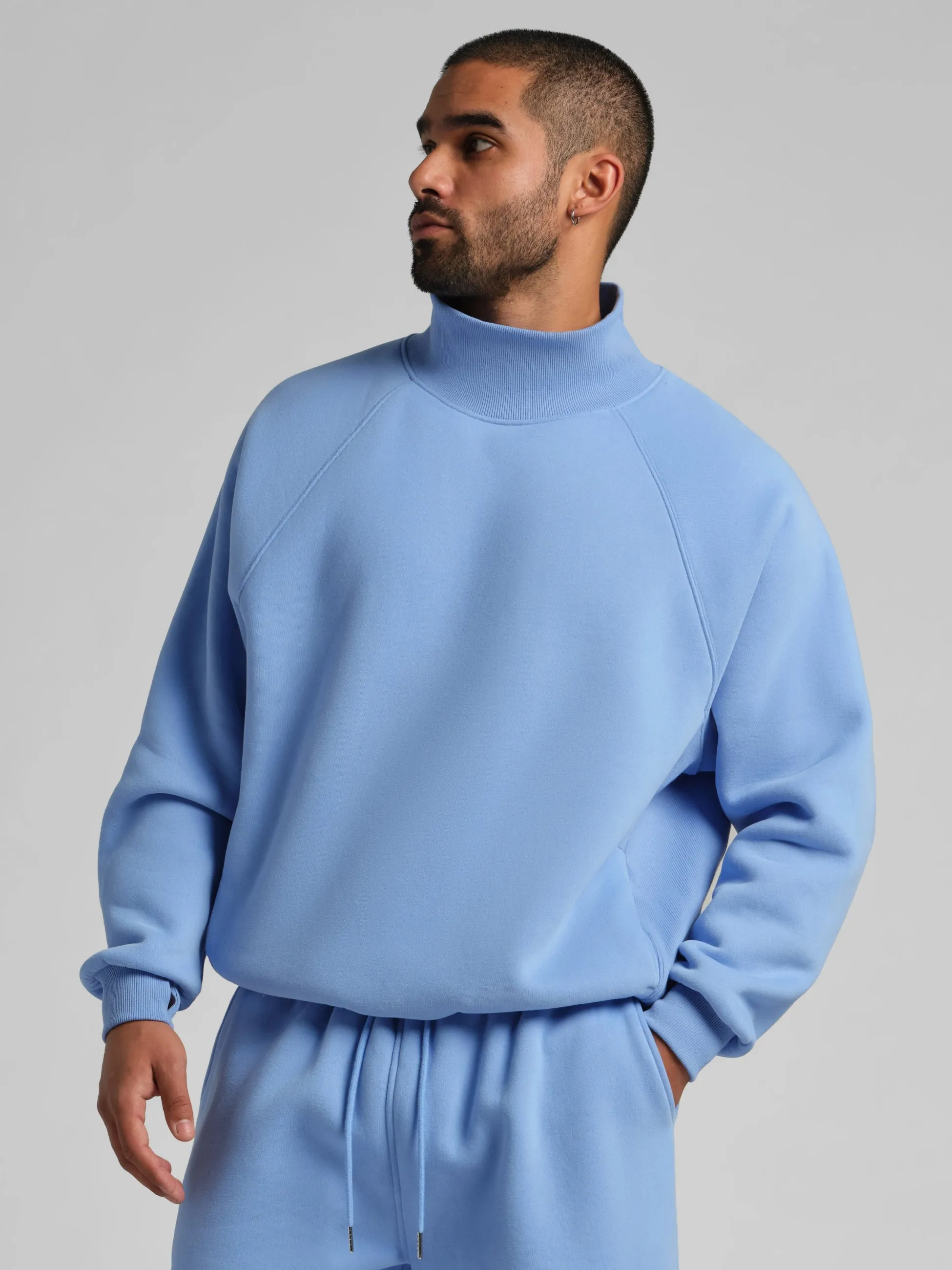 Basic Mock Neck Sweatshirt sold by Comfrt product image thumbnail 4