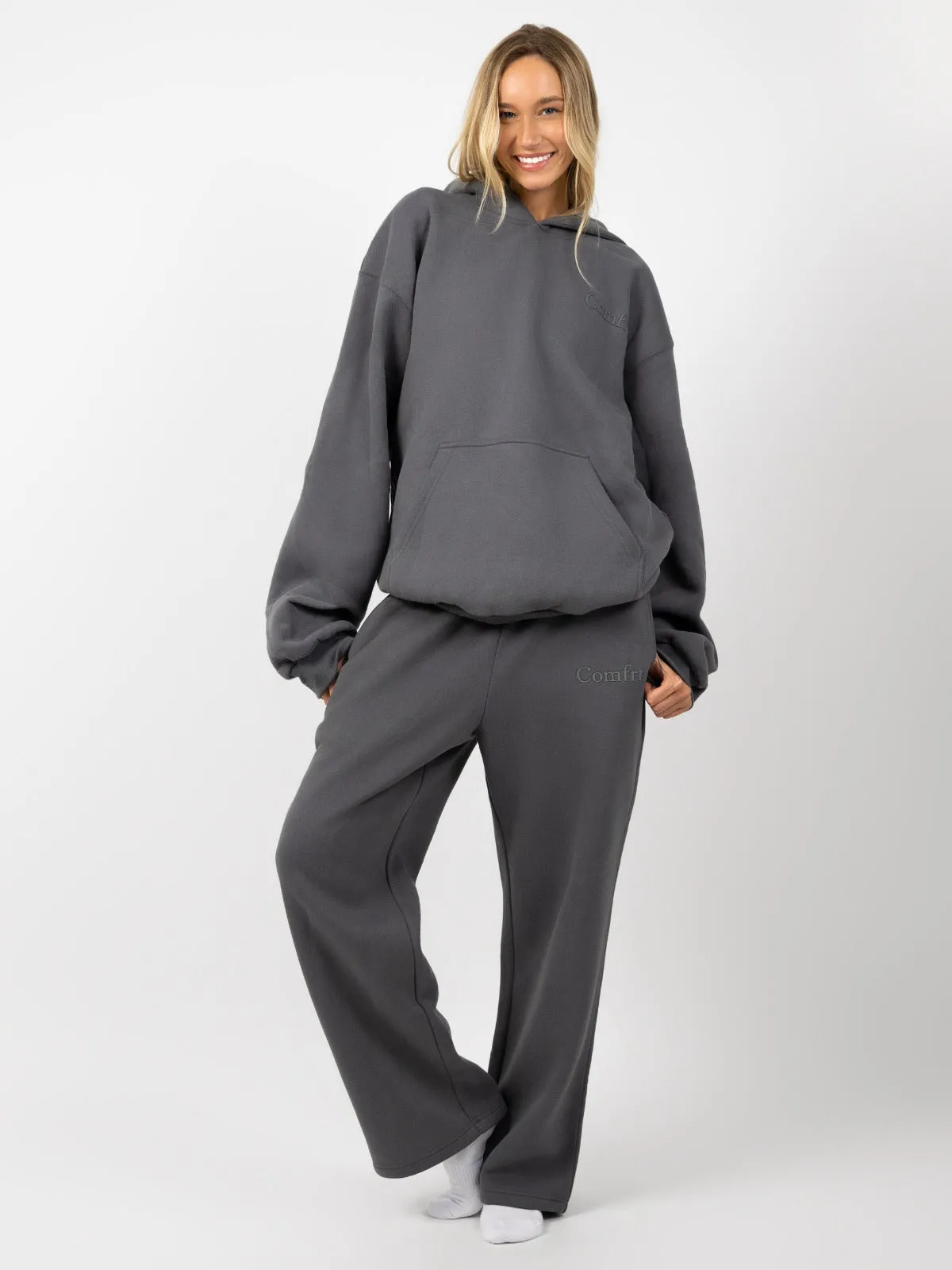 Minimalist Straight Leg Sweatpants sold by Comfrt product image thumbnail 2