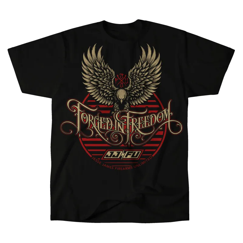 JJFU FORGED IN FREEDOM TEE - BLACK made by West Coast Choppers