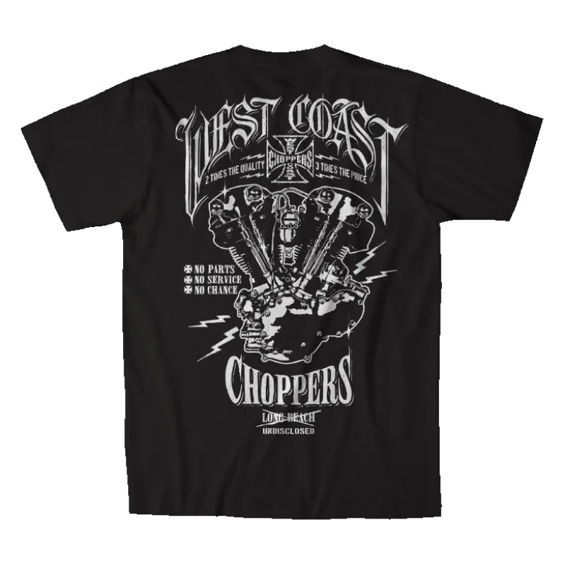 WCC UNDISCLOSED TEE - BLACK made by West Coast Choppers