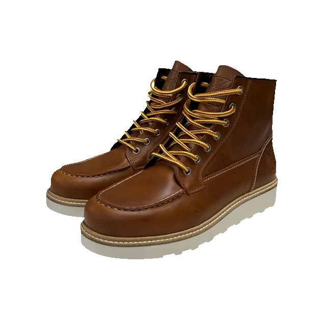 WCC RIGID LEATHER BOOTS - COGNAC sold by West Coast Choppers product image thumbnail 3
