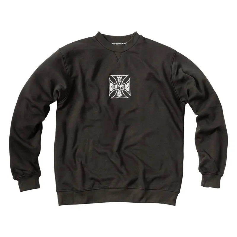 West Coast Choppers Parts Crewneck - Black made by West Coast Choppers