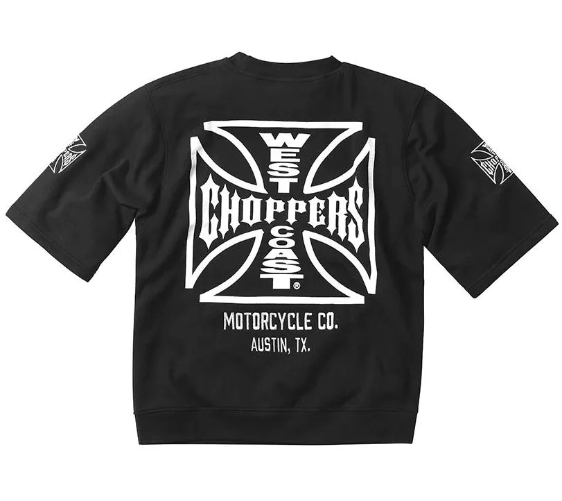 WCC CFL CHOP SLEEVE CREWNECK - BLACK sold by West Coast Choppers