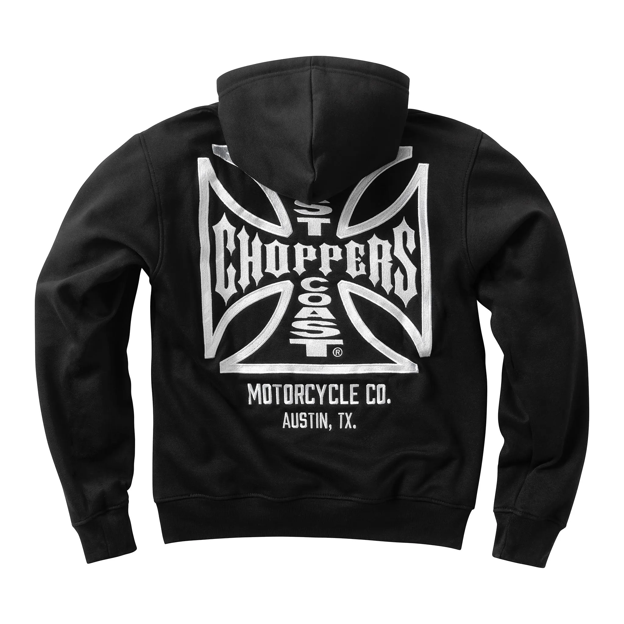 WCC DOMINATOR EMBROIDERED HOODY - BLACK sold by West Coast Choppers product image thumbnail 2