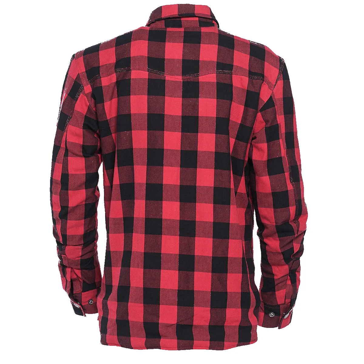 WCC - DOMINATOR KEVLAR RIDING FLANEL SHIRT - RED/BLACK sold by West Coast Choppers product image thumbnail 2