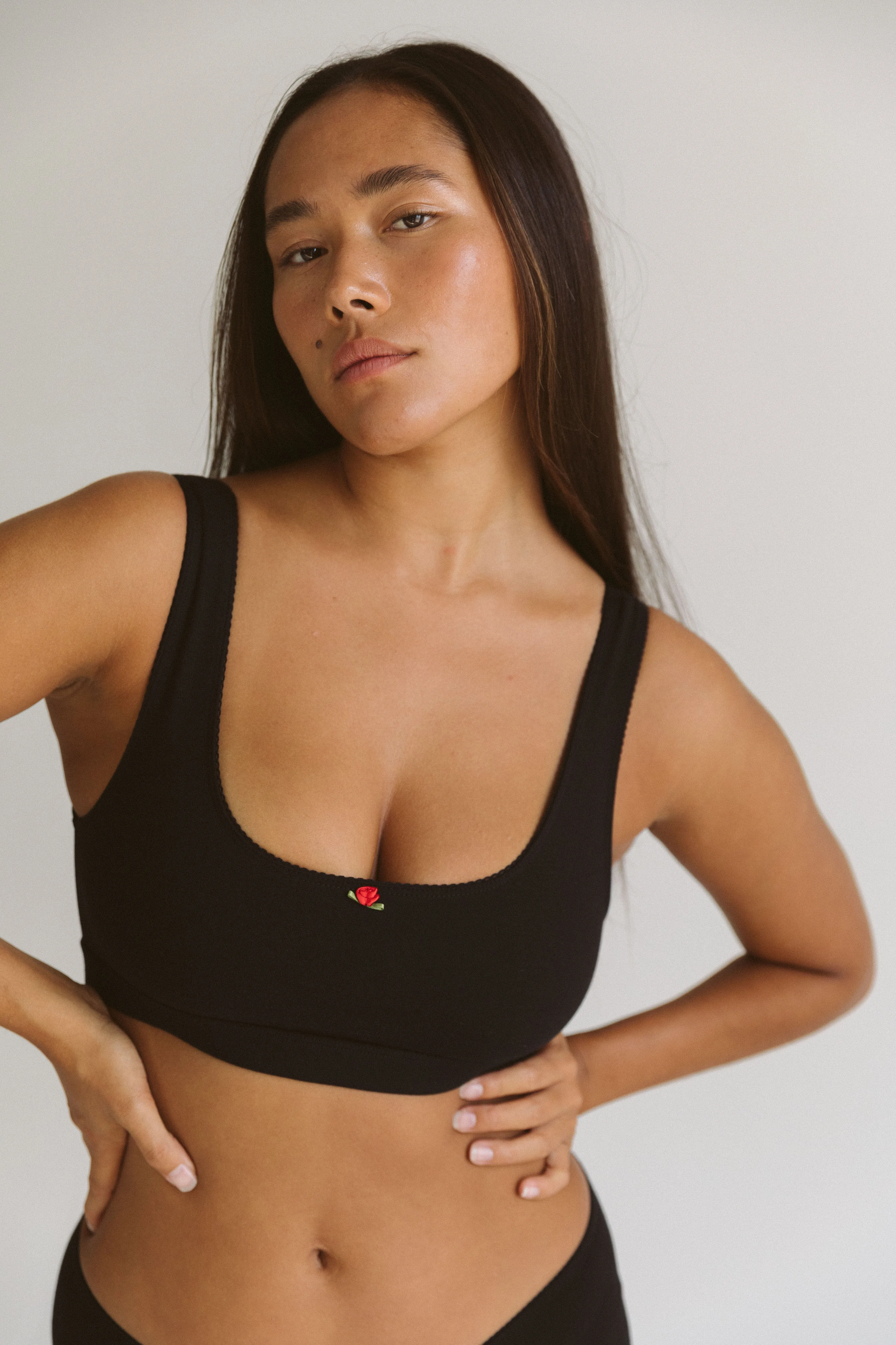 SUPPORT COTTON BRA IN ONYX sold by Ratboi product image thumbnail 2