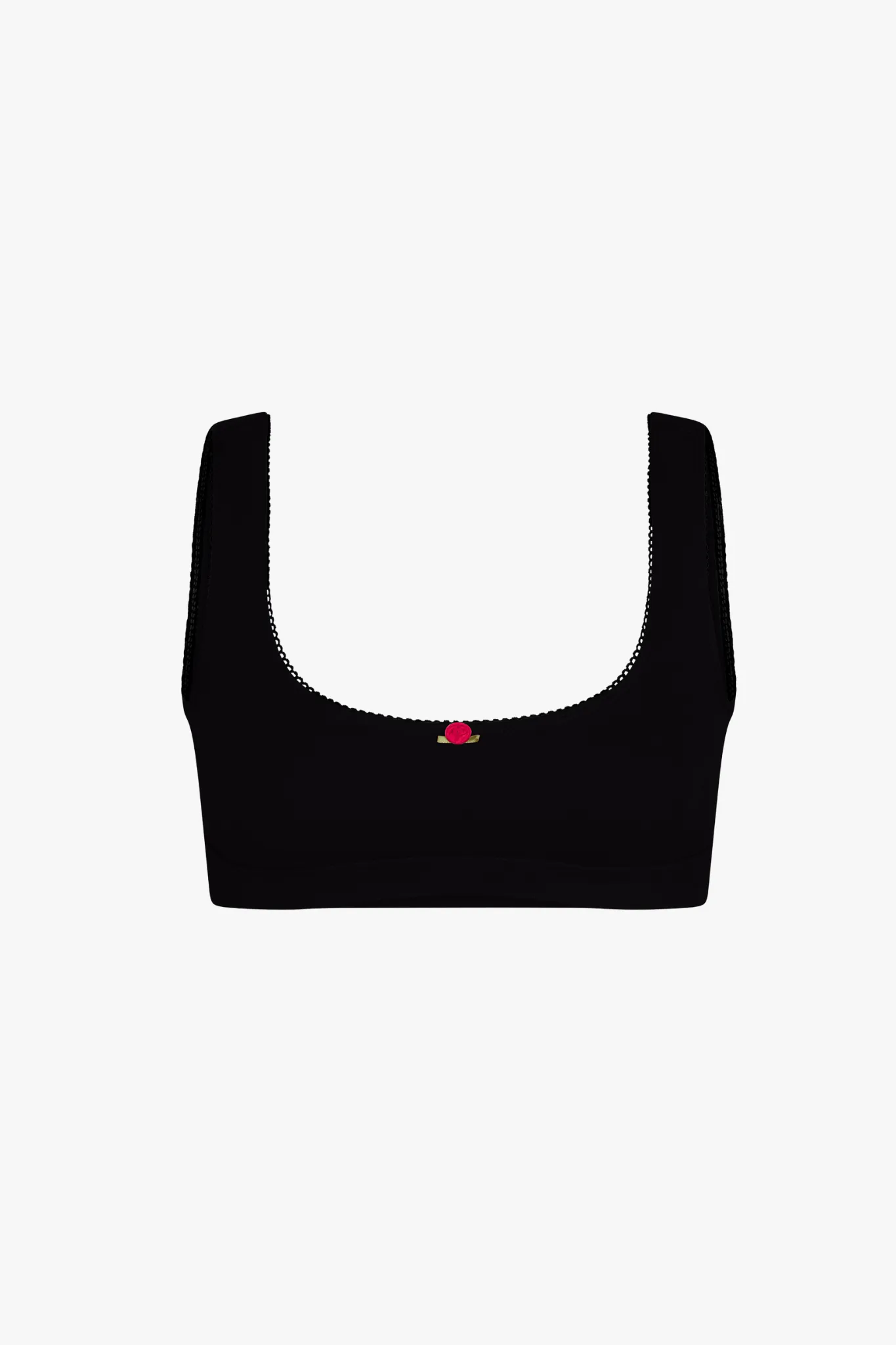 SUPPORT COTTON BRA IN ONYX sold by Ratboi