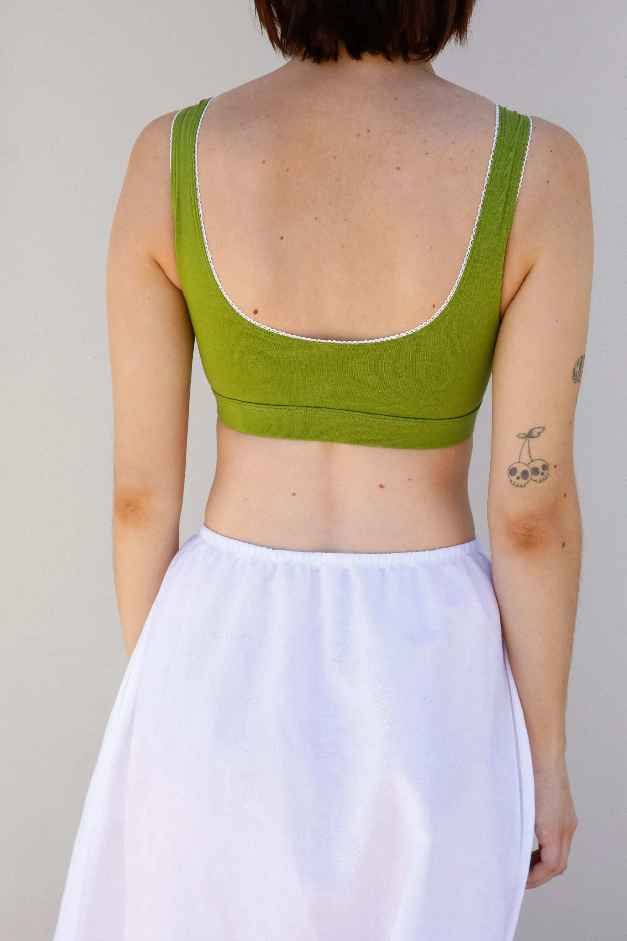 SUPPORT COTTON BRA IN WASABI sold by Ratboi product image thumbnail 4