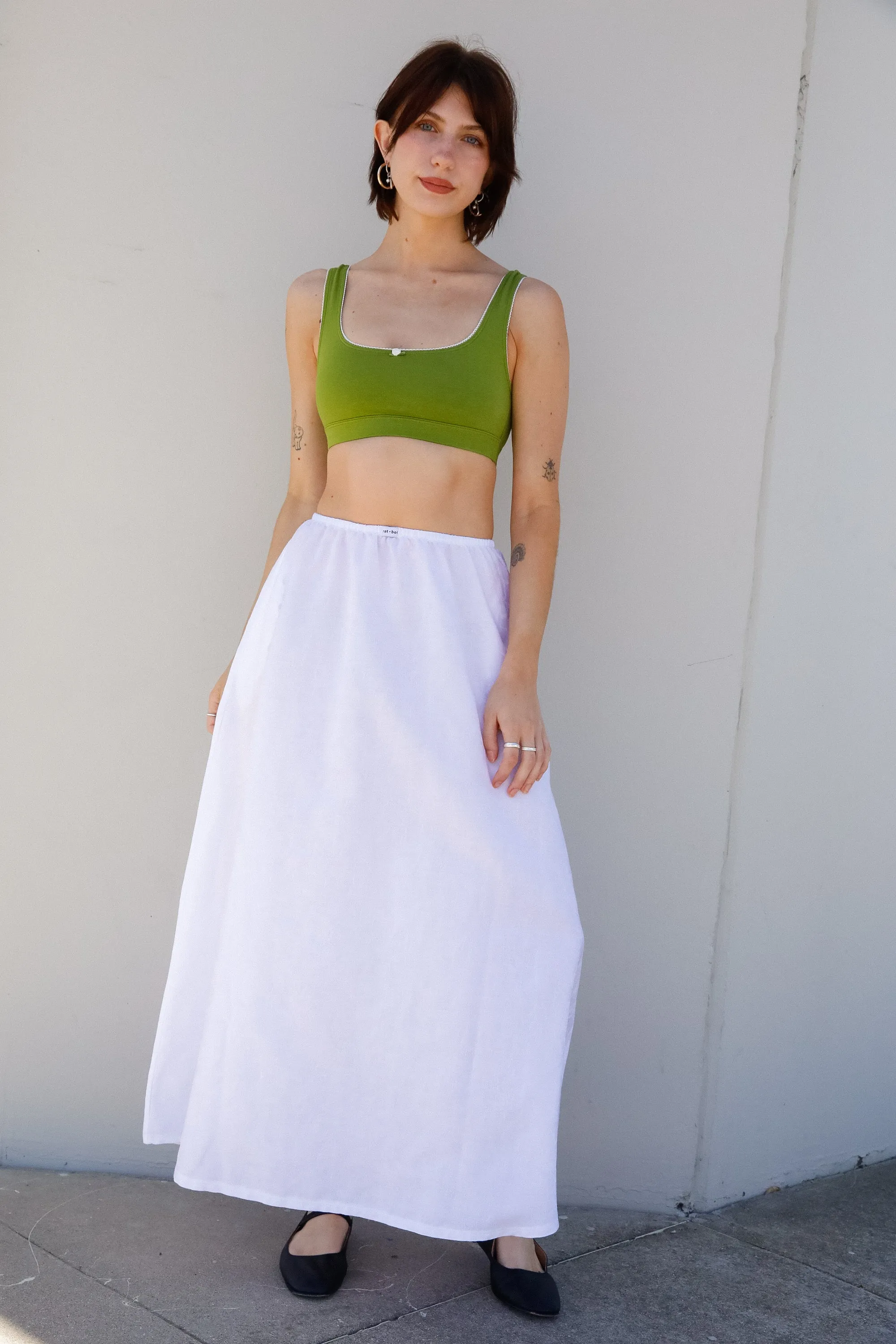 SUPPORT COTTON BRA IN WASABI sold by Ratboi product image thumbnail 5