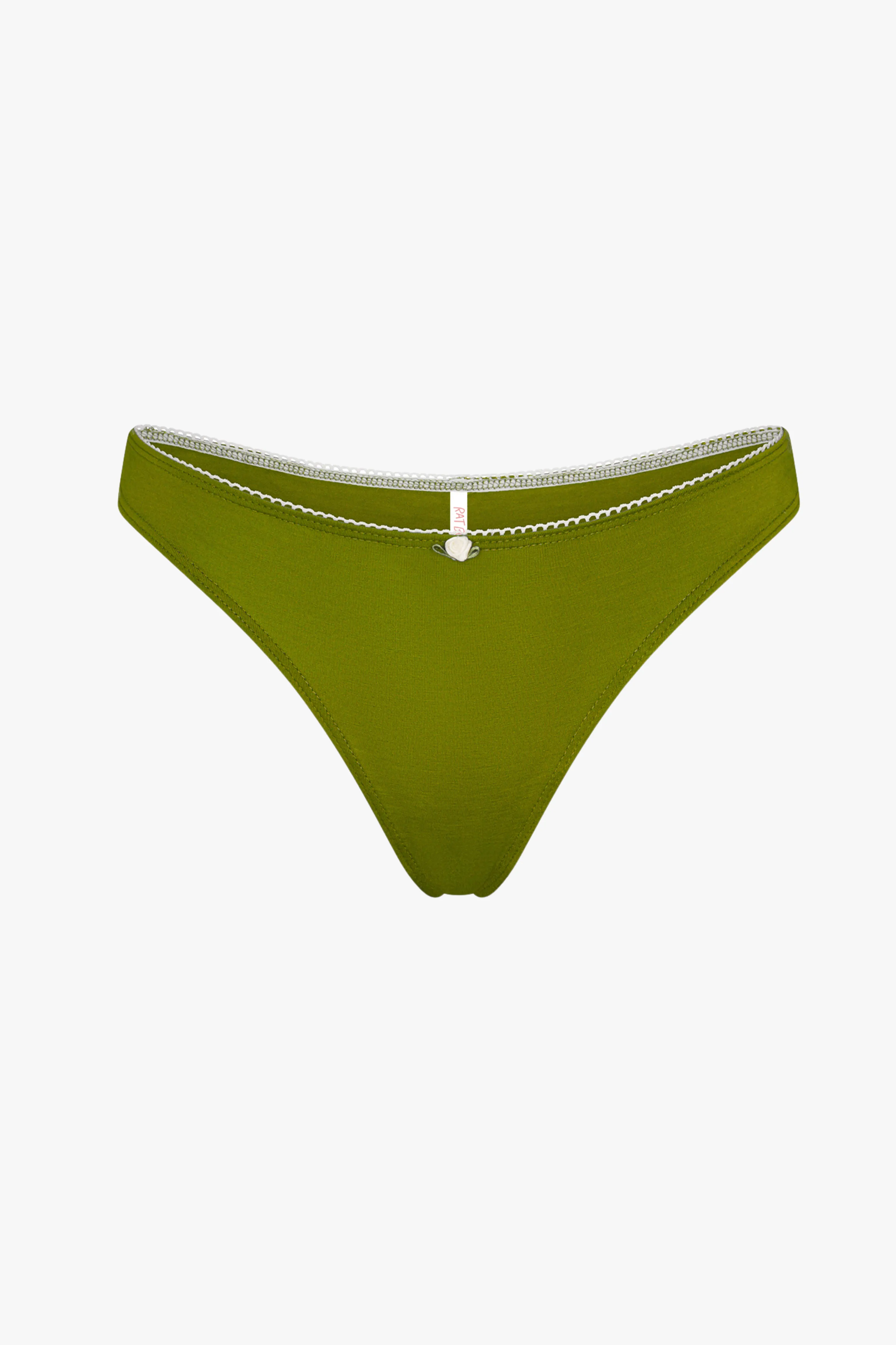 LOW RISE THONG IN WASABI sold by Ratboi