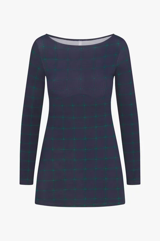 BOATNECK DRESS IN OXFORD made by Ratboi