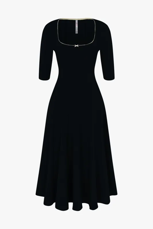 DREAM DRESS 3/4 SLEEVE IN ONYX made by Ratboi
