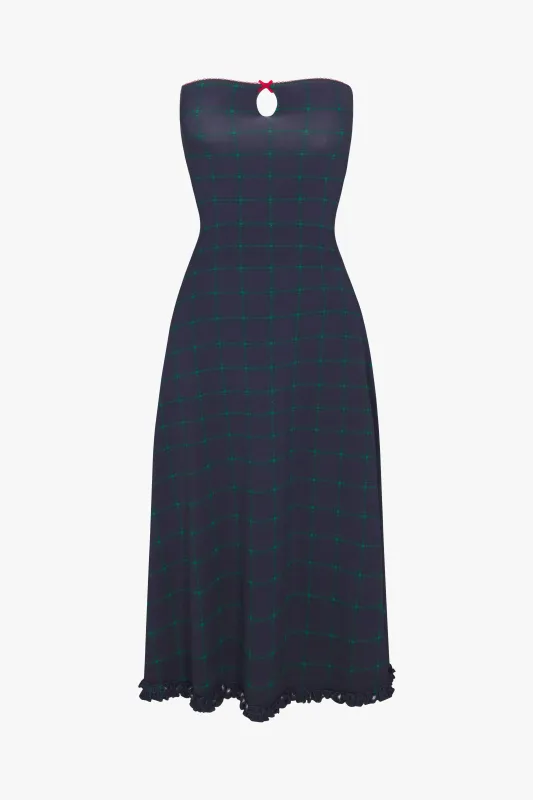 KEYHOLE TUBE DRESS IN OXFORD made by Ratboi