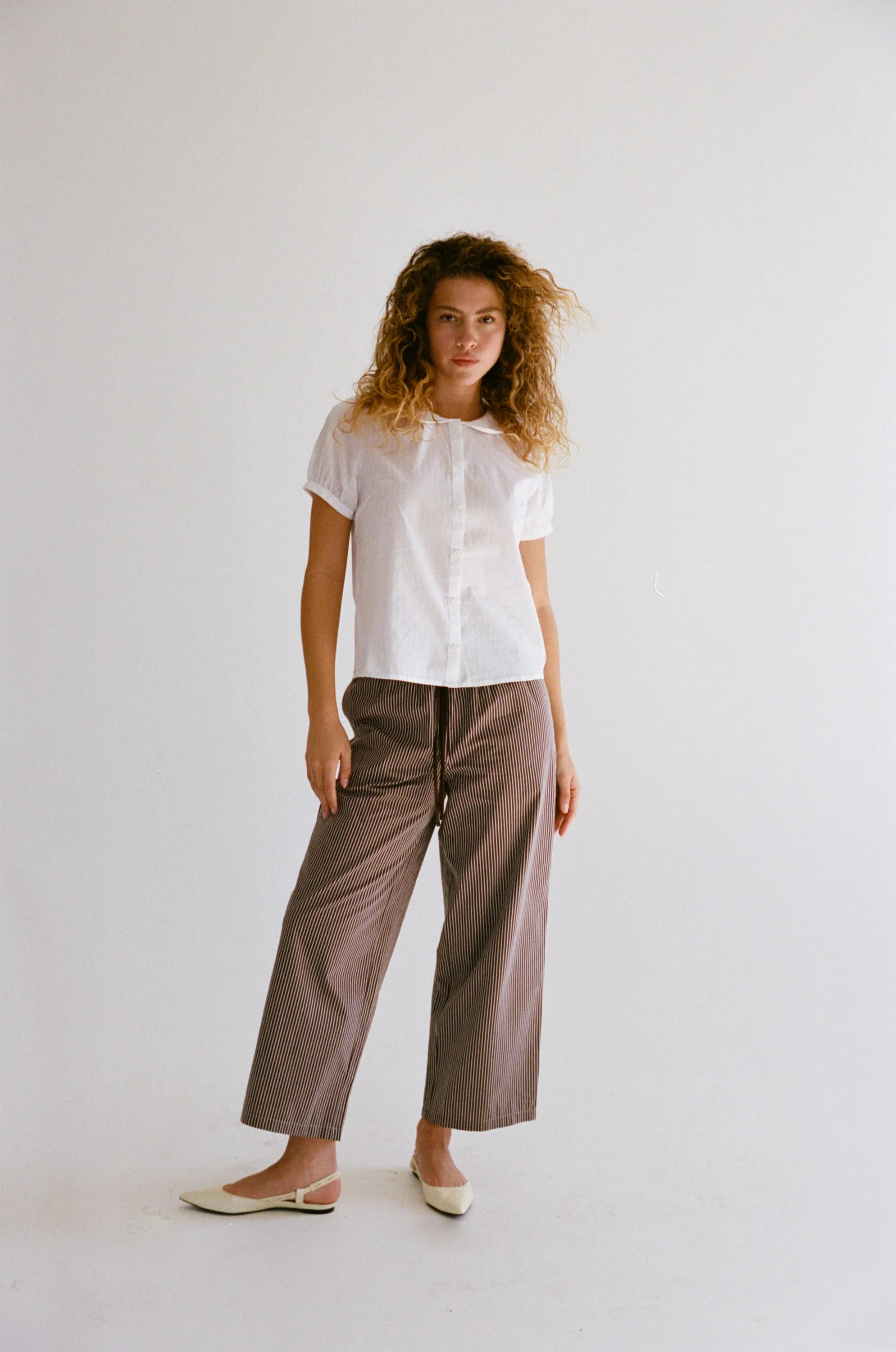 DREAM JOGGER IN MOCHA PINSTRIPE sold by Ratboi product image thumbnail 5