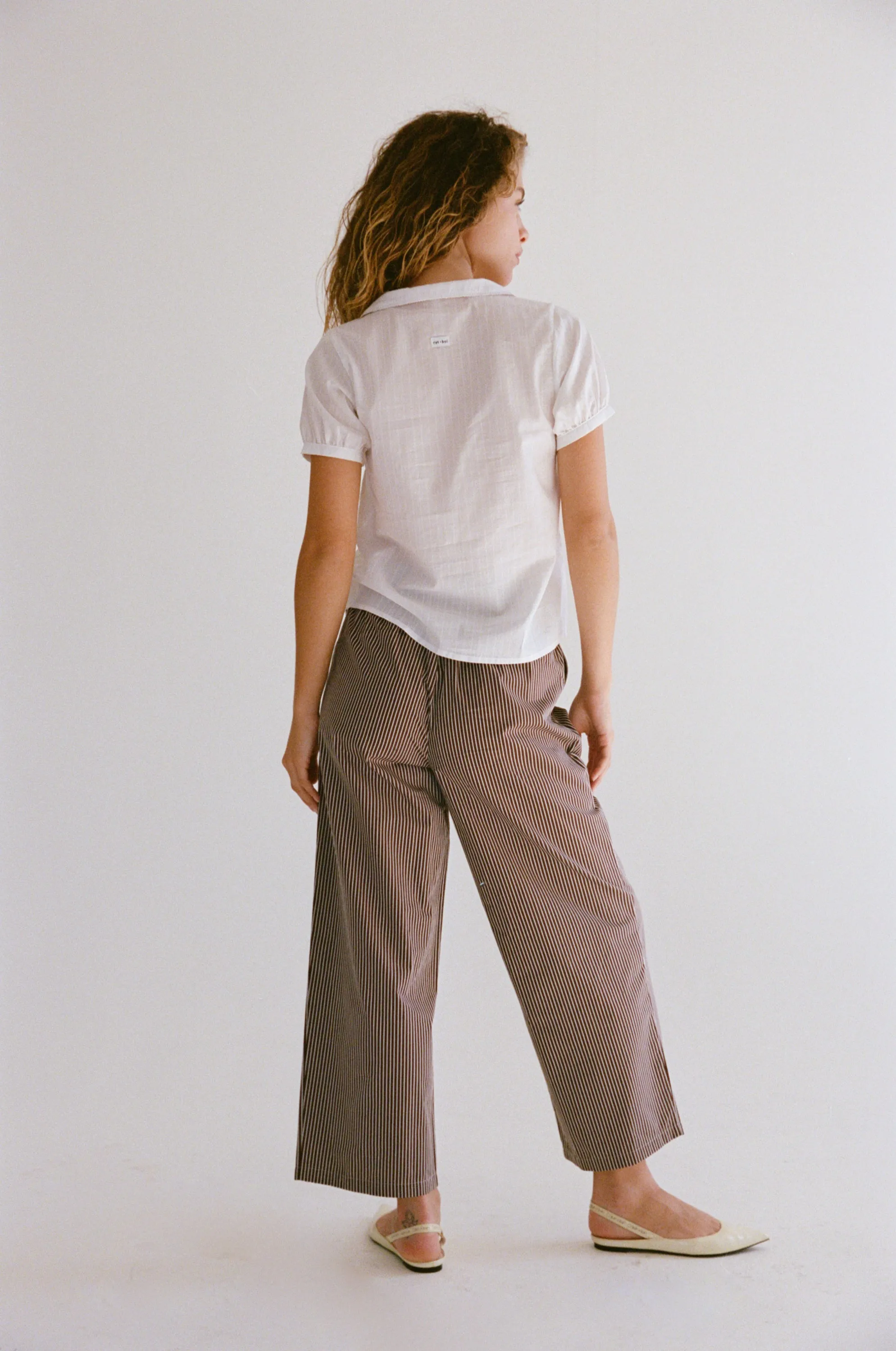 DREAM JOGGER IN MOCHA PINSTRIPE sold by Ratboi product image thumbnail 4
