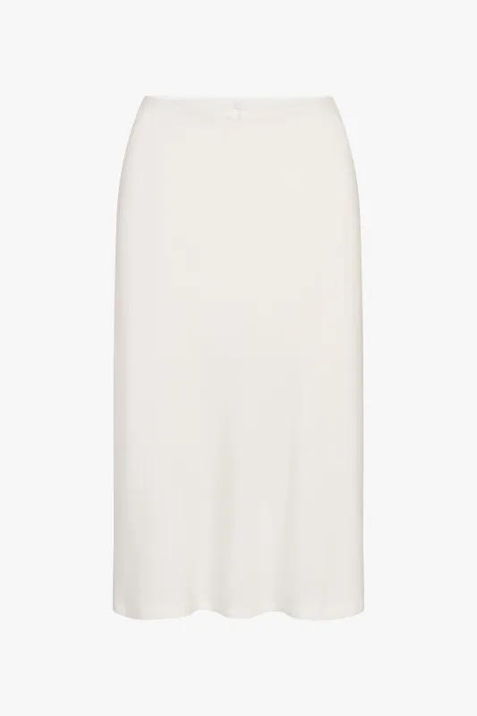 BIAS MIDI SLIP SKIRT IN CLOUD made by Ratboi