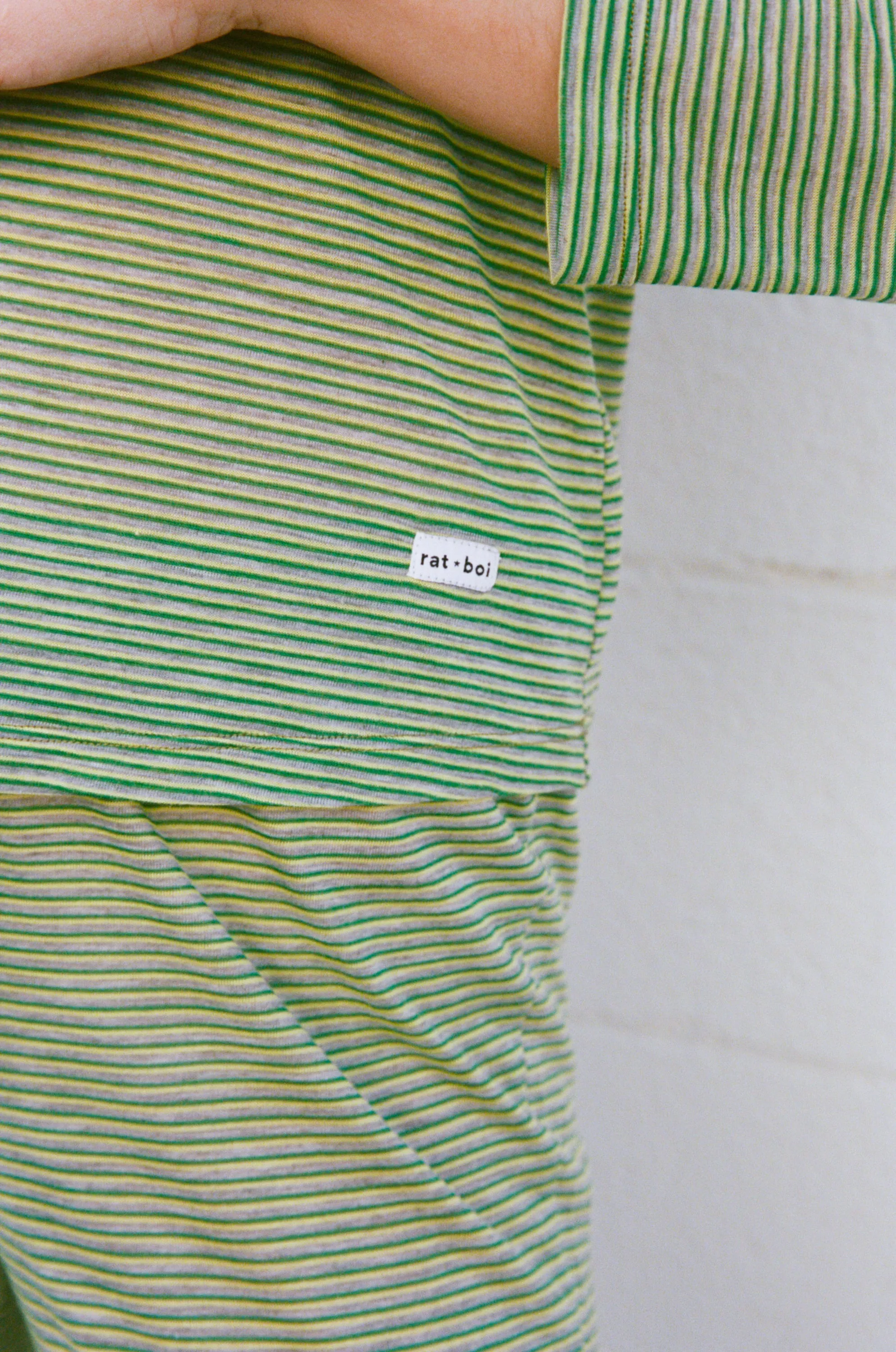 3/4 SLEEVE TOP IN KIWI sold by Ratboi product image thumbnail 3