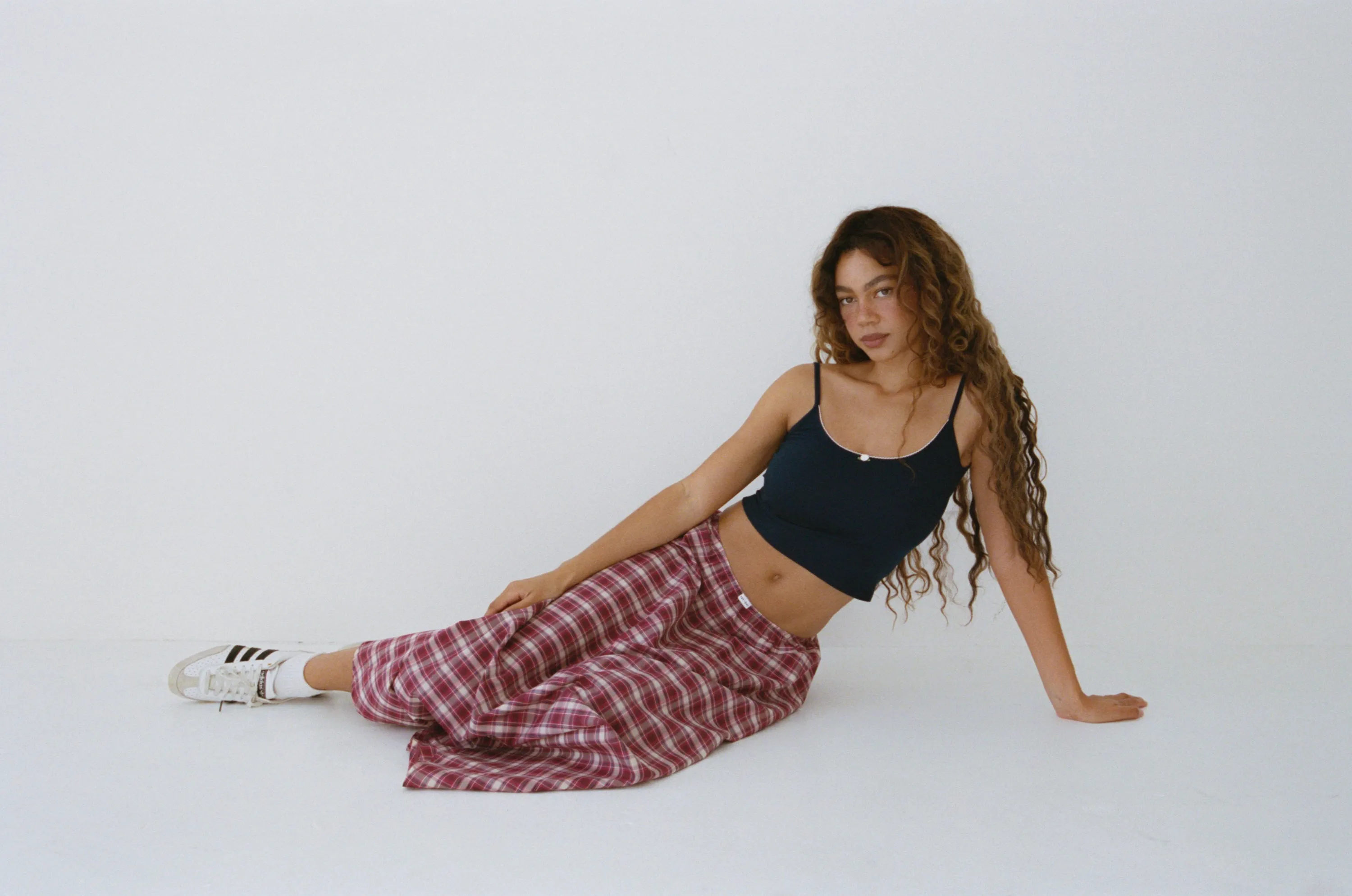 SCOOP BACK CAMI IN NAVY sold by Ratboi product image thumbnail 5