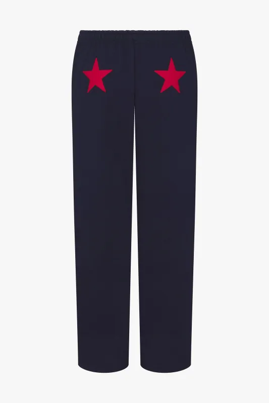 ALL STAR SWEATPANT IN NAVY made by Ratboi